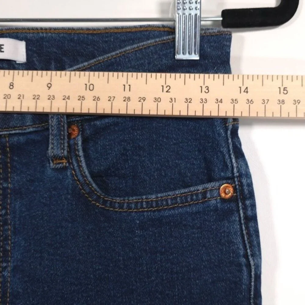 RE/DONE Women's Jeans 90s HIGH RISE ANKLE CROP Size 27 Button Fly 190-3WHRAC DRW